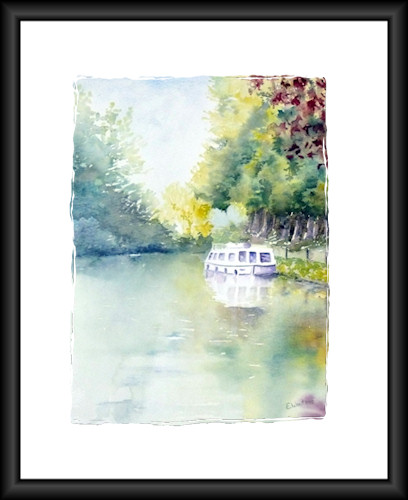 Aquarelle "Canal du Midi" 2008 (Emile Wouters)