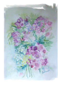 Aquarelle - Fleurs (Monique Dolimont)