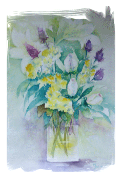 Aquarelle - Fleurs (Monique Dolimont)