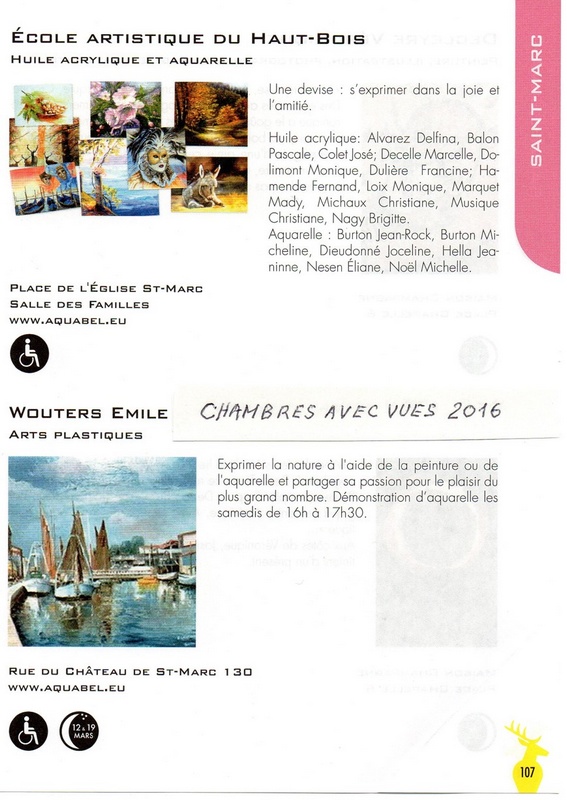 Chambres avec Vues 2016 (Namur)